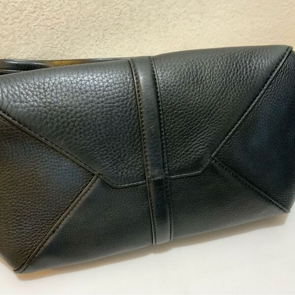 J. Crew Pebbled Leather Tartine Satchel black Trapeze - Picture 9 of 15